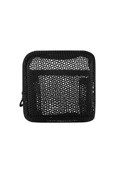 Choice3 black Square Mesh Cosmetic Bag Portable Lipstick Cosmetic Storage Bag...