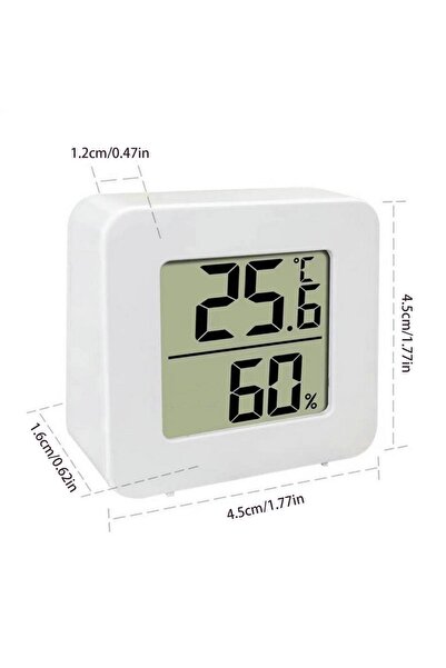 Choice White Humidity Monitor Indoor Temperature Gauge Small Electronic Gauge...