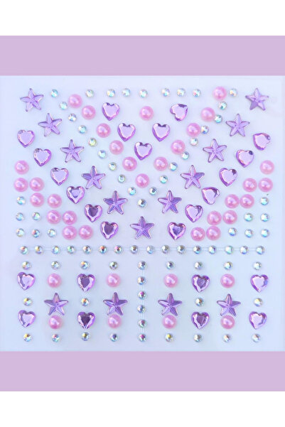 Next Plus Licensed 159 Pieces of Sparkling Face and Body Stone Stickers Purpl...