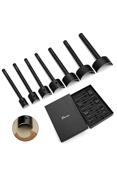 Choice1 مجموعة جلد تثقيب زوايا جلد من IMAZY، 7 مقاسات، تتضمن قاطع حزام جلد نص...