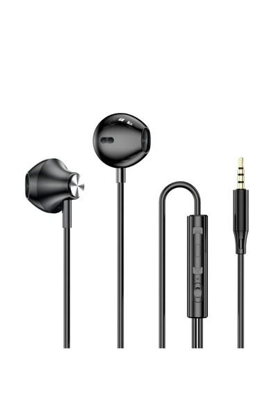 Choice1 سماعة أذن سوداء 3.5 ملم بتقنية 9D HIFI مع صوت جهير قوي، وسماعة رأس بأ...