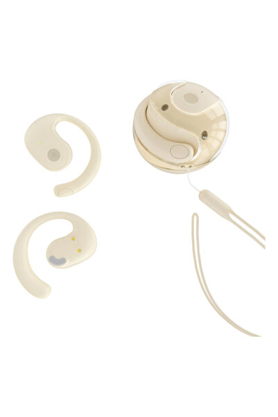 Choice Beige Bluetooth wireless headphones - bone conduction - touch control ...