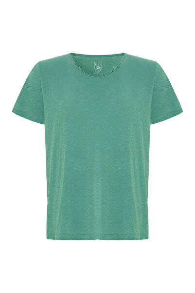 Mudo تي شيرت بأكمام قصيرة ورقبة دائرية