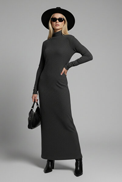 İntive Lingerie Women's Woven Winter Long Dress