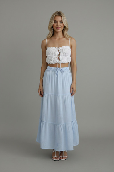 İntive Lingerie Fusta lungă de damă cu design muselină