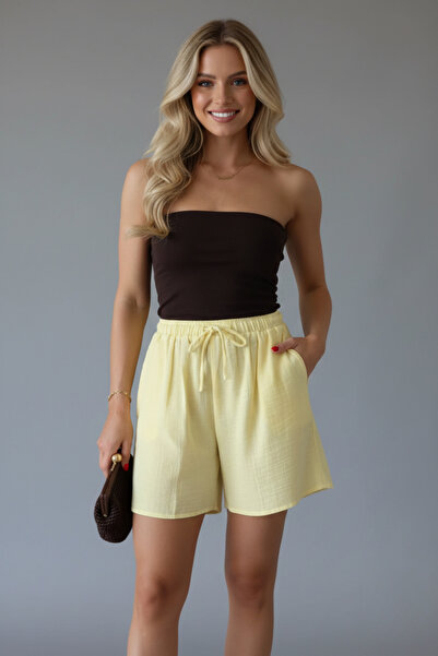 İntive Lingerie Women's Trend Model Muslin Shorts