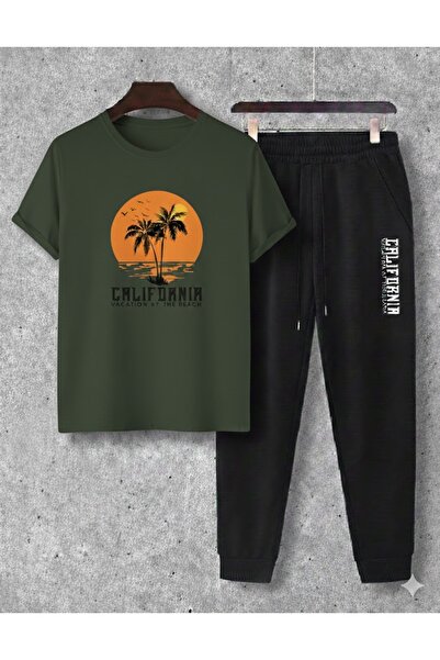 PENTHİLUS Men's Top-Bottom Set - Men's Relaxed Fit Two-Piece Set - Summer Fabric