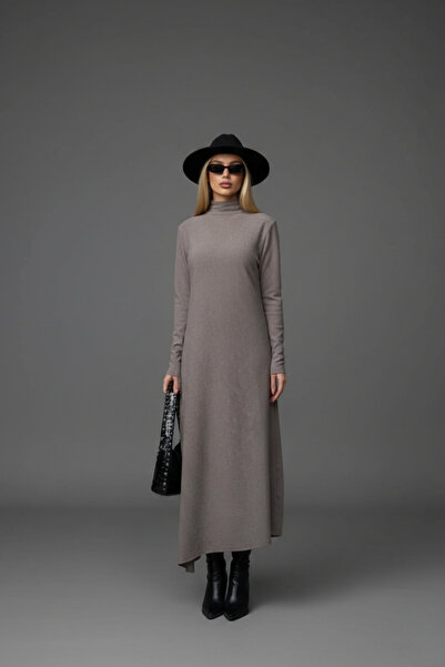 İntive Lingerie Women's Woven Winter Long Dress