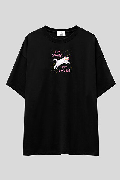 UmbraWear Μπλουζάκι της σειράς Savage & Mood Cat |   Unisex 100% βαμβακερό ασ...