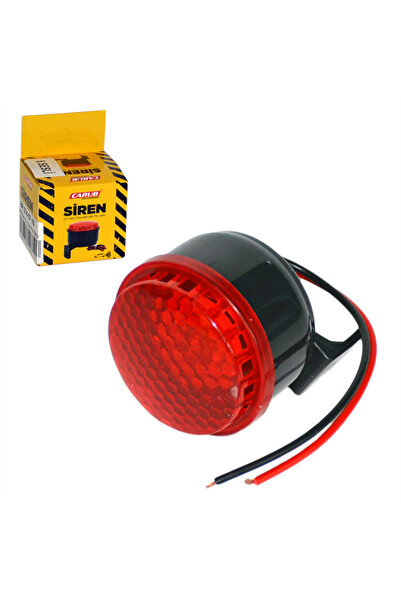 Carub 12V Geri Vites Siren Mini 6 Sesli Plastik Işıklı 5 cm BR2740710