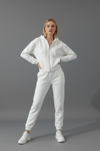 İntive Lingerie Women's Basic Style Hooded Cardigan