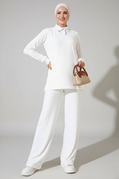 İntive Lingerie Women's Oversize Woven Top and Bottom Set