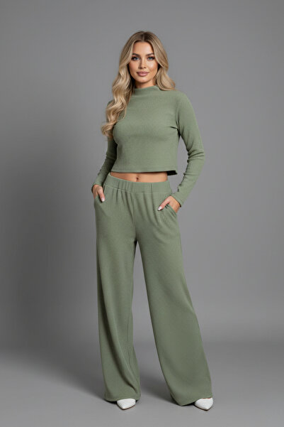 İntive Lingerie Women's Woven Detailed Knitted Set