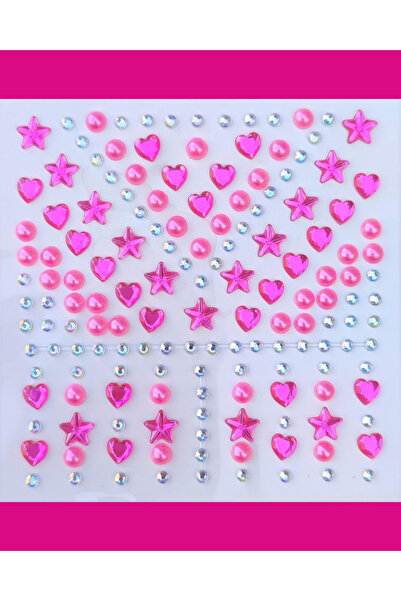 Next Plus Licensed 159 Pieces of Sparkling Face and Body Stone Stickers Pink ...