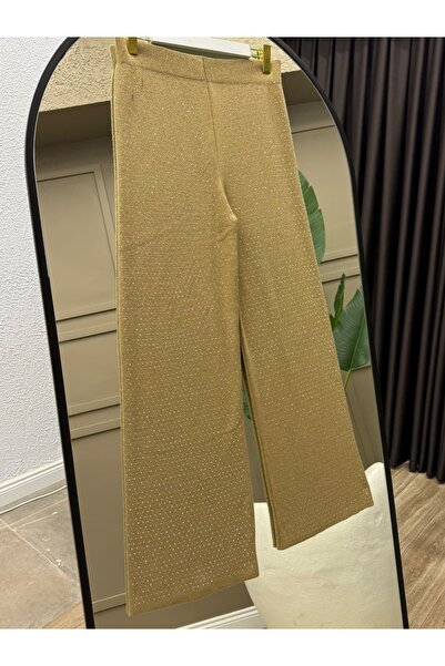 ALLİNOFFİCİAL Pletene pantalone sa detaljima od kamena