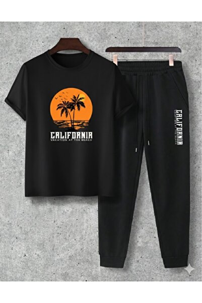 PENTHİLUS Men's Top-Bottom Set - Men's Relaxed Fit Two-Piece Set - Summer Fabric