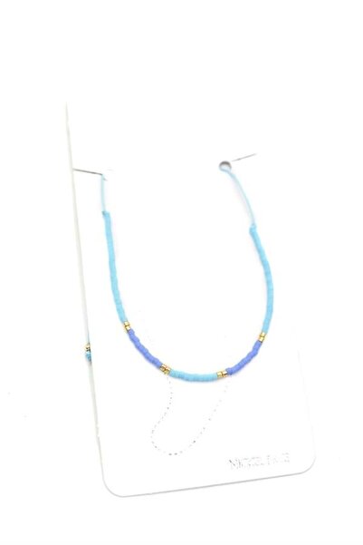Kuzgun Ticaret Sand Bead Anklet - Blue