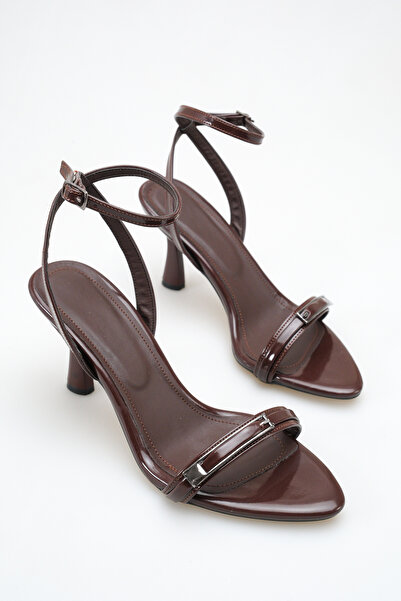 wolfcity Women's Ankle-Strap Thin Heel Shoes with Buckle Detail