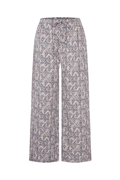 Mudo Ethnic Printed Waist-Tie Wide Leg Pants