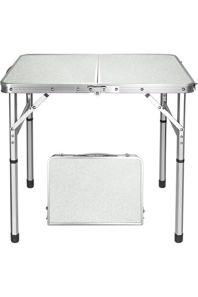 luxino trading Generic 60*90Cm Camping Table Outdoor White Folding Adjustable...