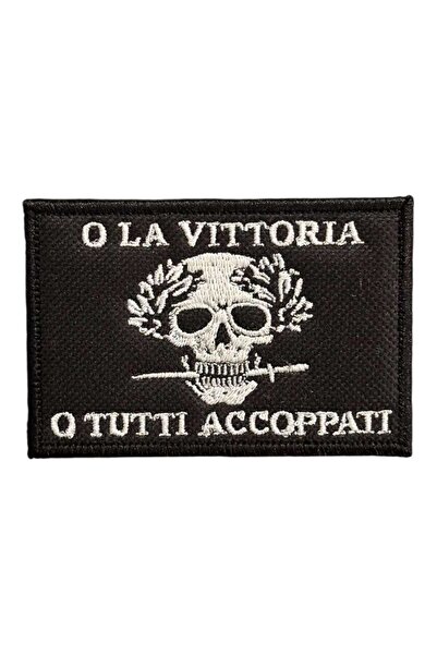 Ex Patch Arditi O La Vittoria O La Morte Nakış Patch Peç - 8x5 cm