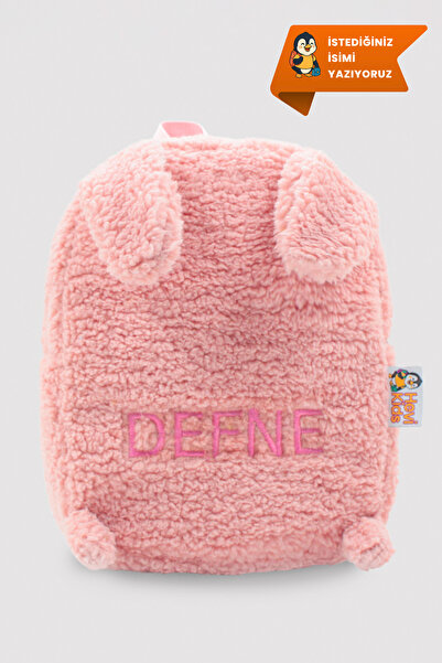Hevi Kids HeviKids Kişiye Özel İsimli Peluş Pembe Tavşan Çocuk Çantası | 0–8 ...