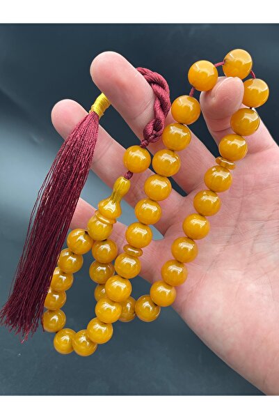 Cemhan Göksal 13X13 mm Crimped Amber Prayer Beads Collectible Strong Design