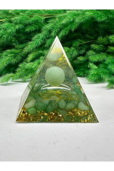 best bioenerji taş terapi Avantürin Altın Oranlı 10 cm Piramit