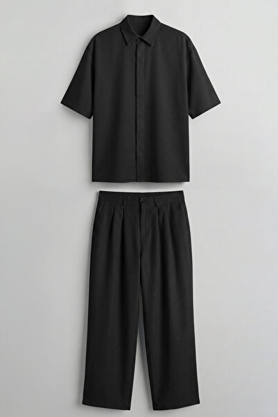 ablukaonline Set de supradimensionat piese pentru bărbați, cămașă și pantalon...