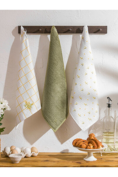 LC Waikiki Shining Choices from Shining Store Printed Tea Towels 3-Pack 40X50 cm