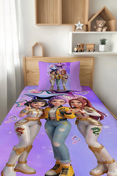 Şen Dekorasyon KPOP Huntrix Yıldız Kızlar Çocuk Pike Takımı