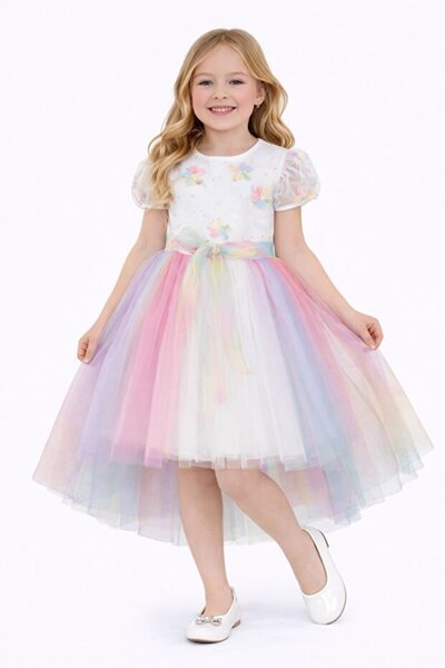 NOBLE STORE 23 Απριλίου 29 Οκτωβρίου Φόρεμα για επίδειξη Κοριτσίστικο Λευκό Φ...