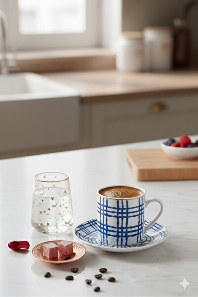 English Home Valentine Porselen 2 Parça 1 Kişilik Kahve Fincan Takımı 80 Ml L...