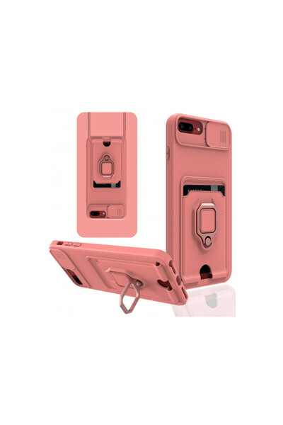 cepmoda iPhone 7 Plus Ring Case - Neck Strap - Card Holder - Multi-Purpose Co...