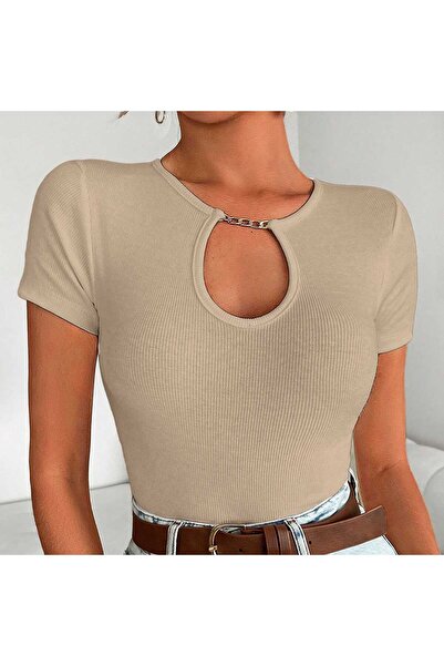 INFİVENTO Women's Chain Detailed Blouse