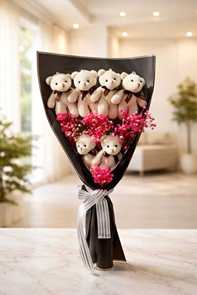 gençay Premium Peluş Çiçek Aranjmanı – Lüks Hediye Dekoru