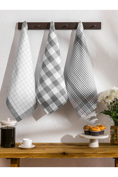 LC Waikiki Nevavm Printed Drying Cloth with Difference in Color, Pack of 3, 4...