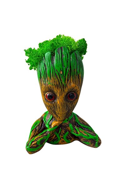 velve Vaza Decorativa Groot, din ceramica, cu licheni stabilizati, 22εκ