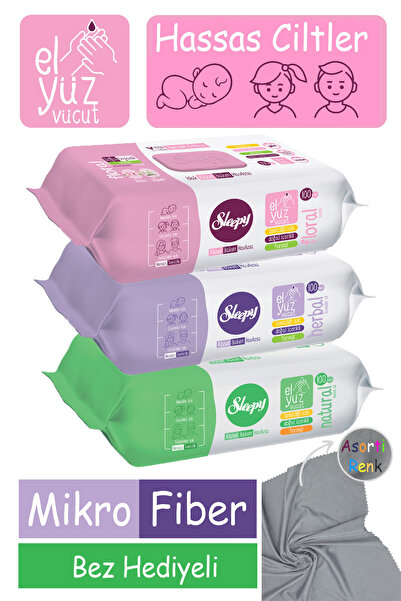 Sleepy Personal Care Towel Vegan Alcohol-Free Baby, Child, Adult, Sensitive S...