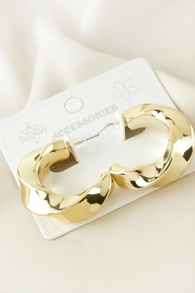 OSENSE أقراط بلاستيكية ملتوية