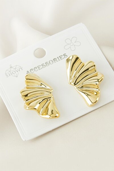 TakÇalıştır Butterfly Wing Plastic Earrings