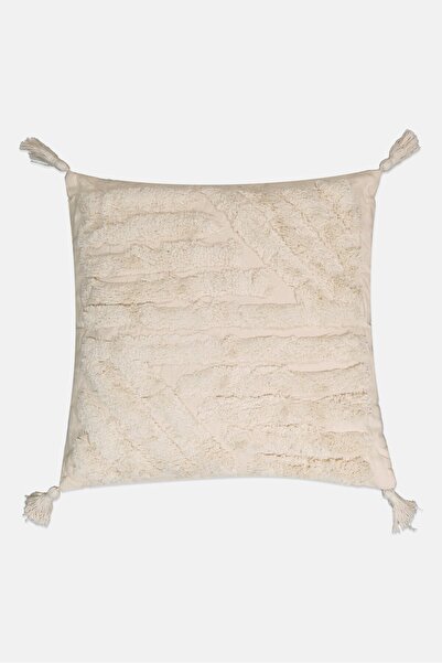 Muy Mucho Textured Square Chair Cushion, Off White