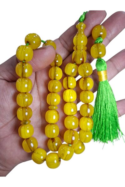 Cekke Tesbih Sıkma Kehribar 12*13 mm Original Prayer Beads Suitable for Daily...
