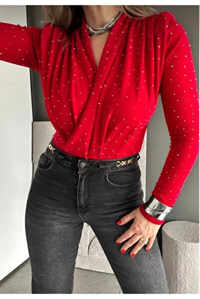 Ferdağ Suvaydan Taş işlemeli bady suit