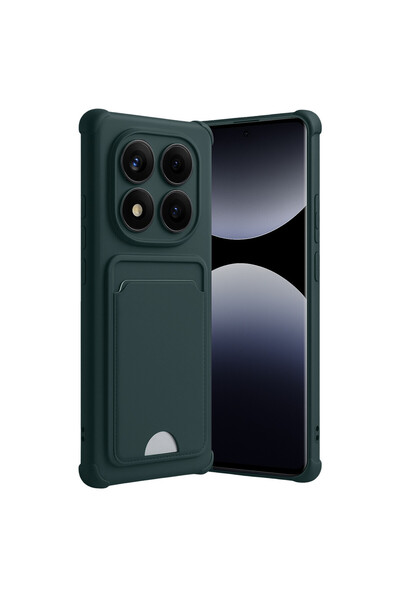 cepmoda حافظة سيليكون REDMİ "NOTE 14 PRO (4G)" K حامل بطاقات i - تصميم نحيف E...