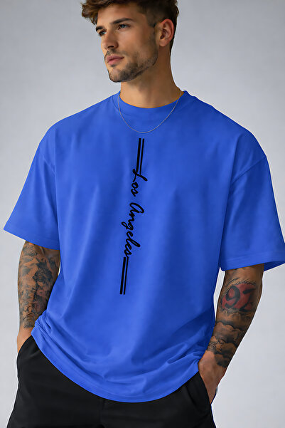 ArtYus Los Angeles Printed Style Cotton Relaxed Fit Round Neck Unisex T-Shirt