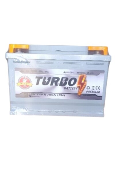 TURBO 74 AH. (72 AMPER UYUMLU) 600A (EN) (3 YIL PETLAS GARANTİLİ) (ÜRETİM TAR...