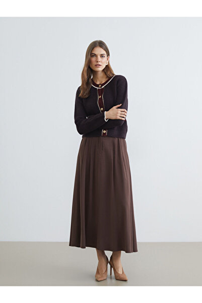 LC Waikiki Yk Plus Farkiyla High Waist Pleated Skirt