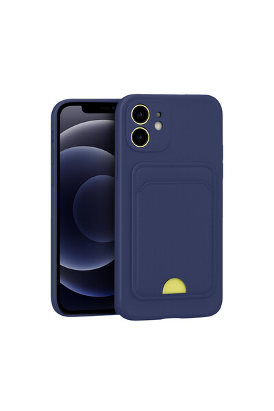 cepmoda حافظة سيليكون لهاتف آيفون "11" حامل بطاقات - مرن - تصميم نحيف مع نتوء...