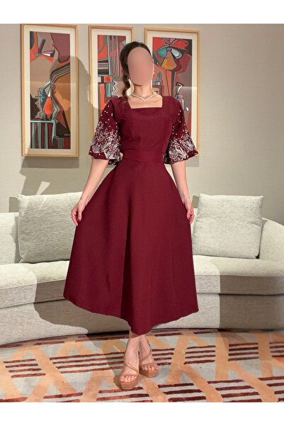 salsa-dresses Soft red midi dress